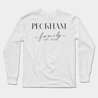 Peckham Family EST. 2020, Surname, Peckham Long Sleeve T-Shirt